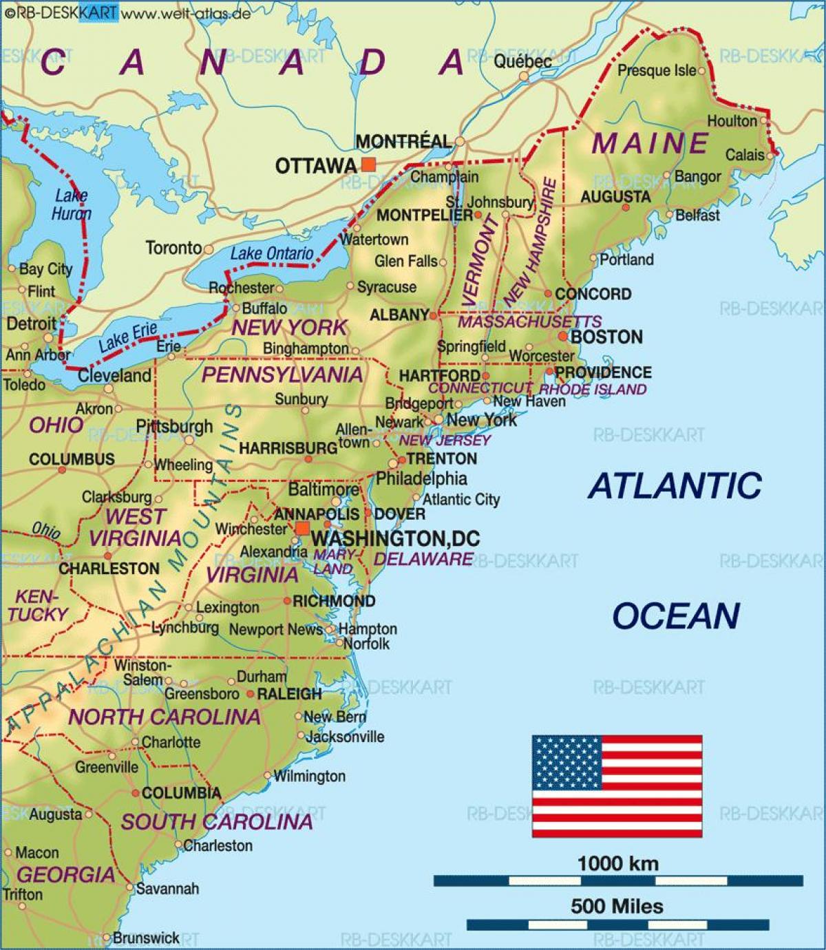 Boston på oss kart
