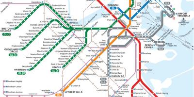 MBTA kart røde linje
