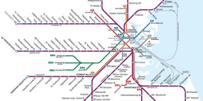 Boston jernbanestasjon kart