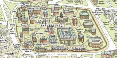 Kart av Harvard university