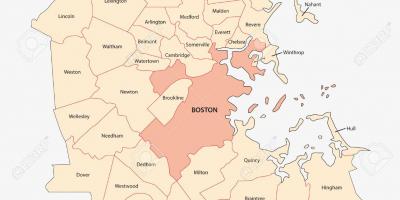 Kart Boston-området